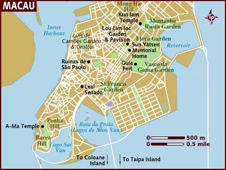 Macau, ਚੀਨ ਦਾ ਨਕਸ਼ਾ ਸਥਿਤੀ