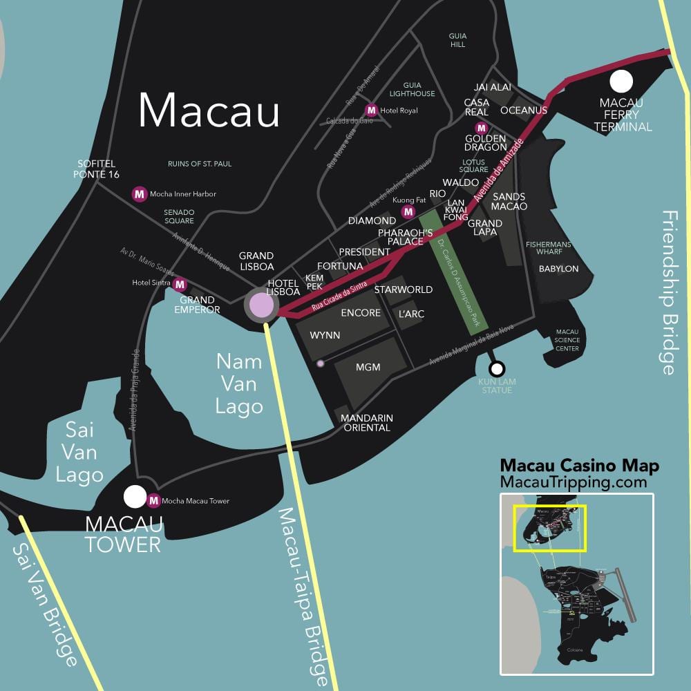 casinos Macau ਨਕਸ਼ਾ