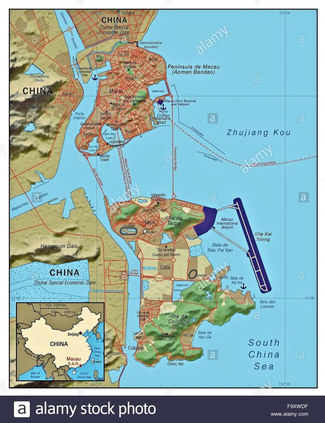 Macau ਦੇਸ਼ ਵਿੱਚ ਸੰਸਾਰ ਦਾ ਨਕਸ਼ਾ