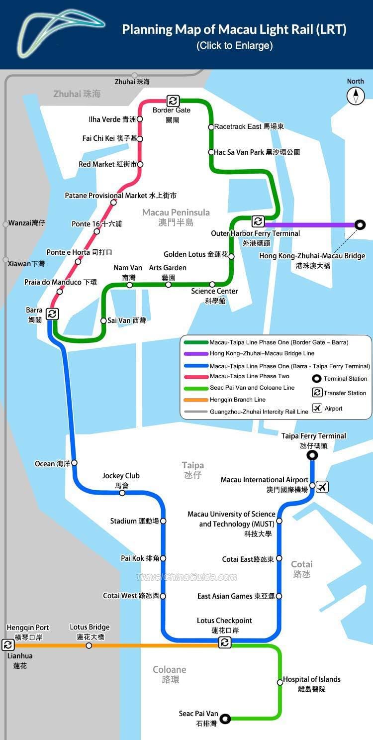 Macau ਸਬਵੇਅ ਦਾ ਨਕਸ਼ਾ