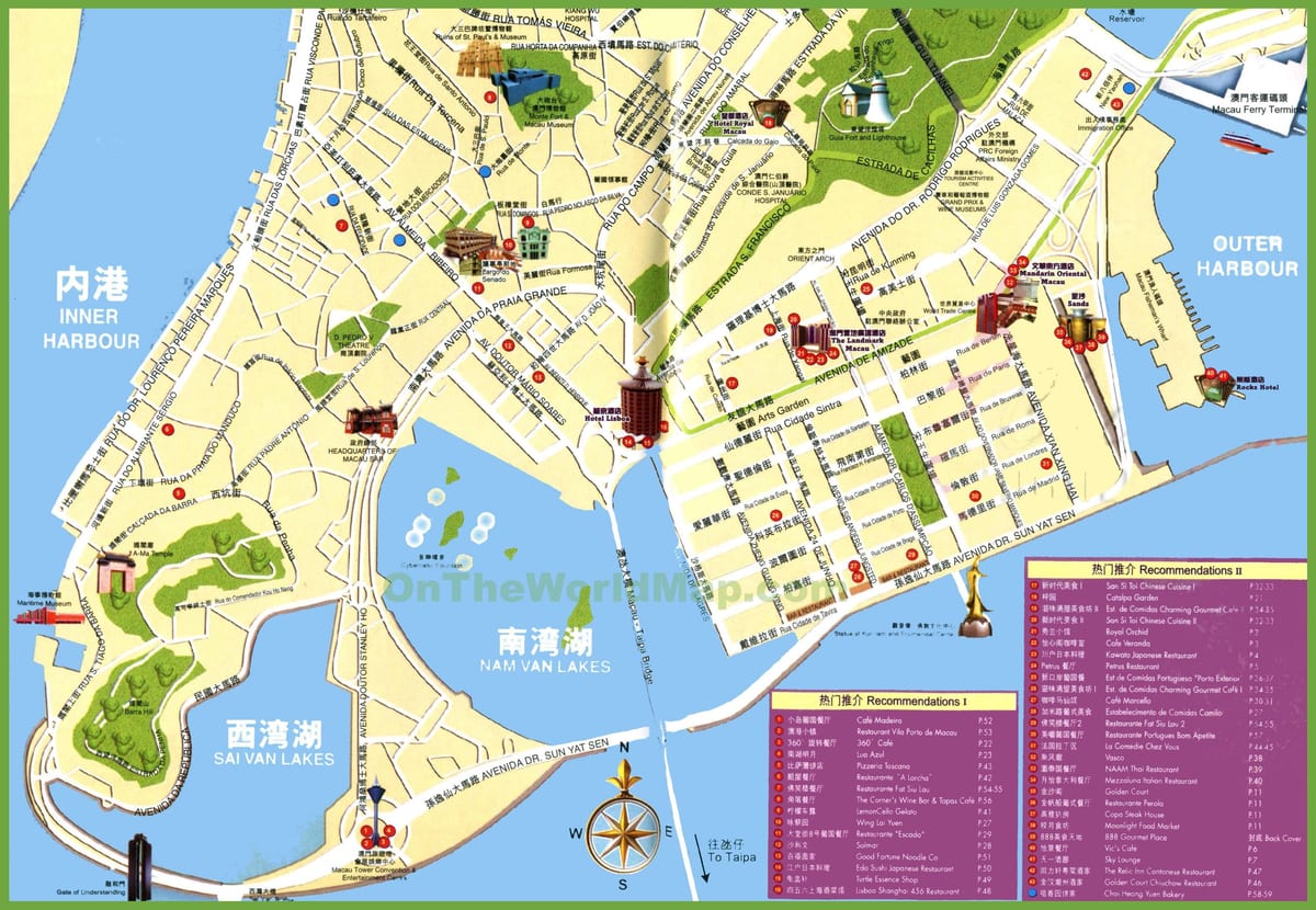 ਯਾਤਰੀ ਚਟਾਕ ਵਿੱਚ Macau ਨਕਸ਼ਾ