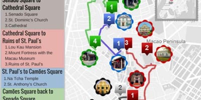 ਦਾ ਨਕਸ਼ਾ ਦੇ ਨਾਸ st ਪੌਲੁਸ ਨੂੰ Macau