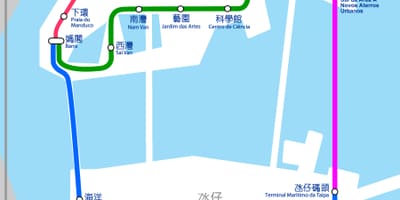 ਨਕਸ਼ਾ Macau ਦੇ ਗੱਡੀ