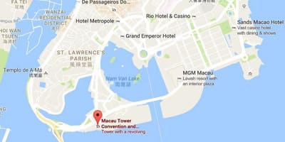ਨਕਸ਼ਾ Macau ਦੇ ਟਾਵਰ