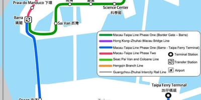 Macau ਸਬਵੇਅ ਦਾ ਨਕਸ਼ਾ