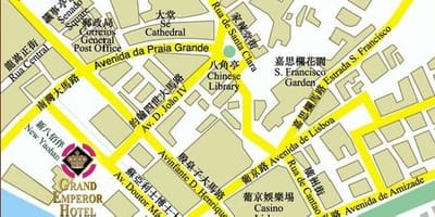 ਨਕਸ਼ਾ ਦੇ Macau ਸੌਨਾ